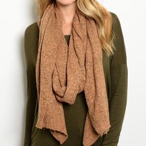 Heathered brown scarf!